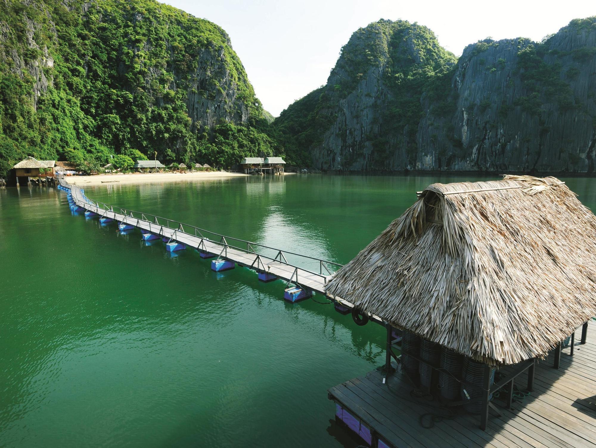 Cat Ba Sandy Beach Resort Dong Khe Sau Esterno foto